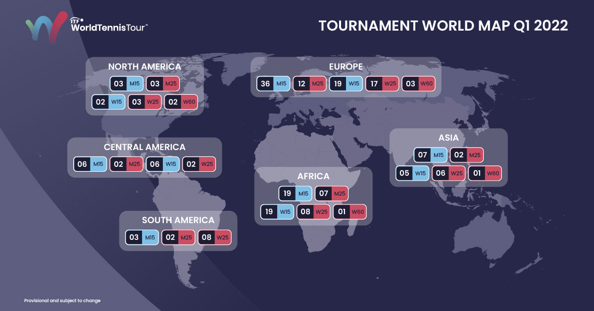 Atp World Tour 2022 Schedule Itf World Tennis Tour Set To Offer Over 1000 Events In 2022 | Itf