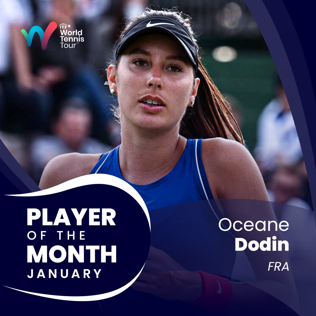 ITF World Tennis Tour Player of the Month Oceane Dodin ITF