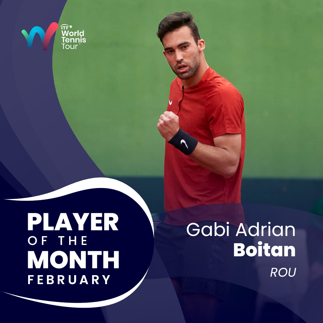 ITF World Tennis Tour Player of the Month Gabi Adrian Boitan ITF